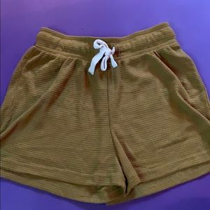 mustard lounge shorts